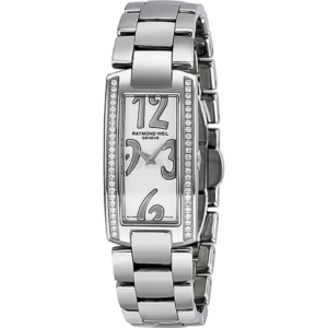 Raymond Weil dameshorloge 1500-st1-05303 model Shine bezet met totaal 0.34ct briljant 3atm waterwerend