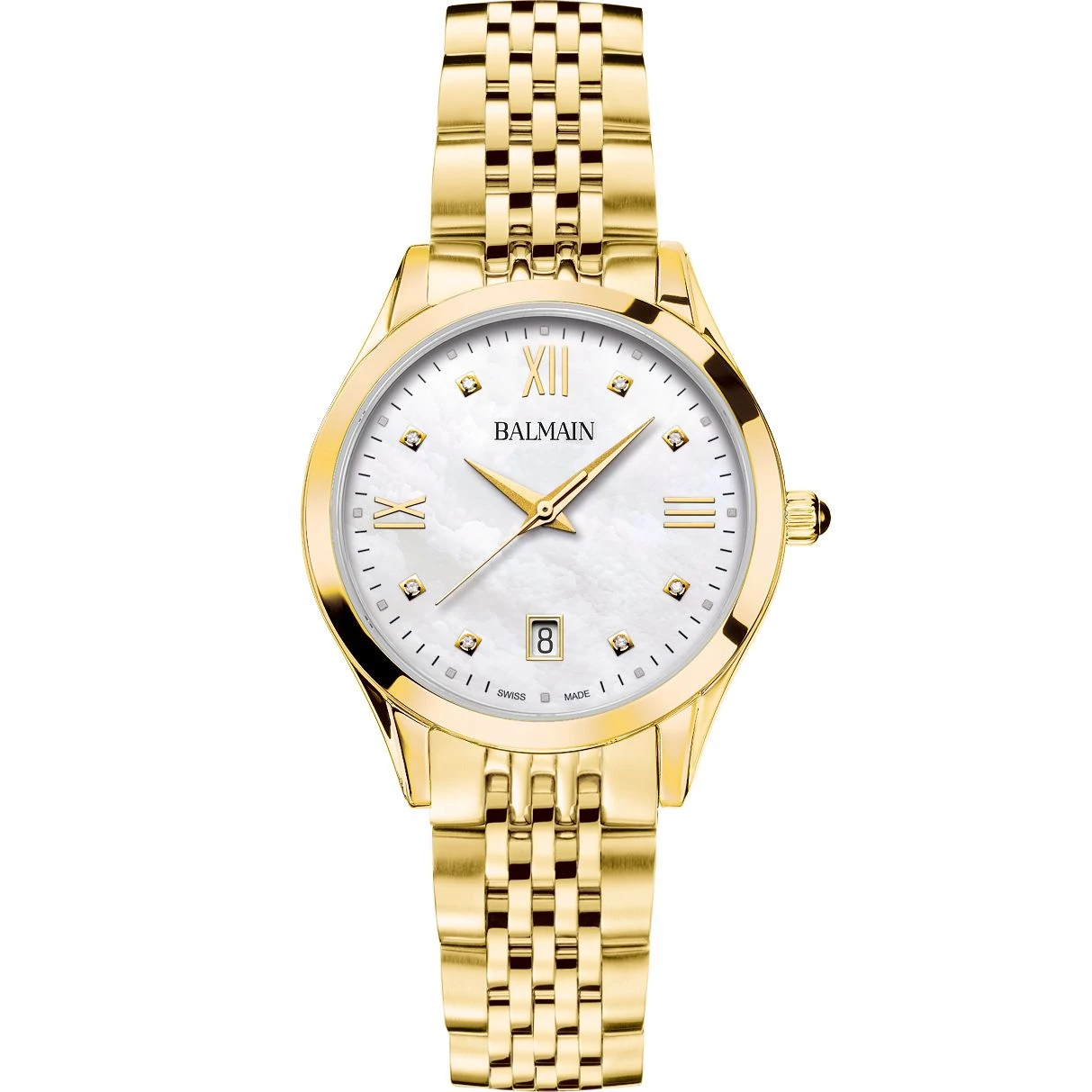 Balmain horloge B43103182 bezet met 0.03ct briljant Balmain horloge B43103182 bezet met 0.03ct briljant