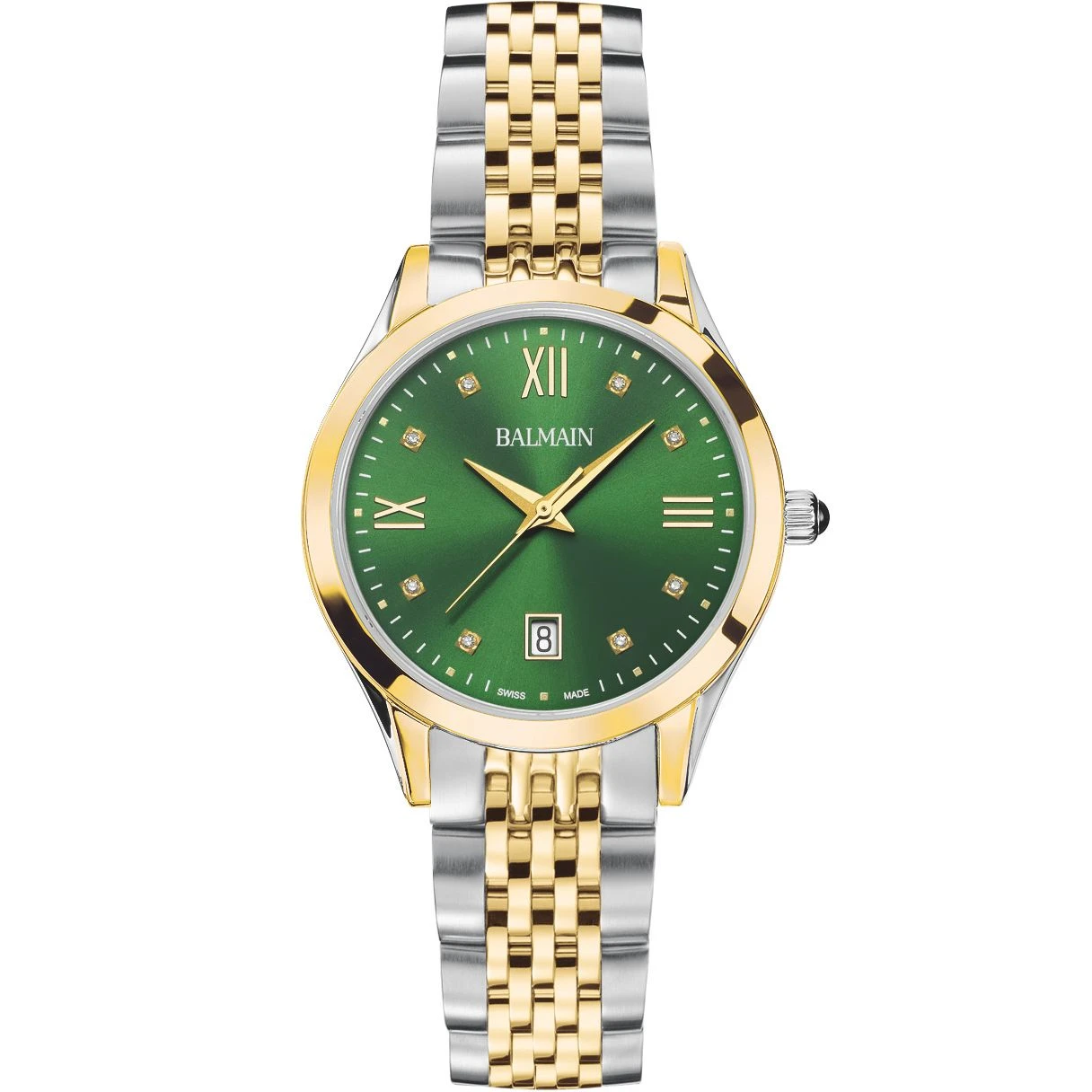 Balmain horloge B43123175 bezet met 0.03ct diamant Balmain horloge B43123175 bezet met 0.03ct diamant