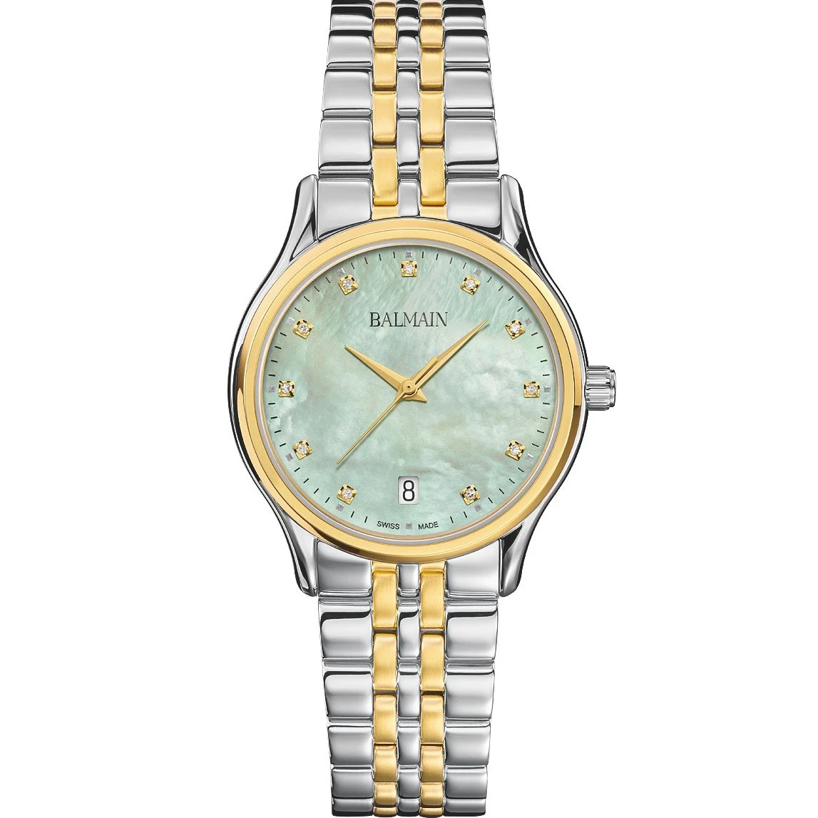 Balmain horloge B83523976 bezet met 0.04ct diamant Balmain horloge B83523976 bezet met 0.04ct diamant