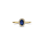 Blush Lab Diamonds ring met blauwe saffier LG1082Y - 0.13/0.50ct LG