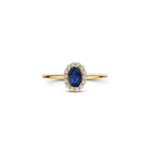 Blush Lab Diamonds ring met blauwe saffier LG1082Y - 0.13/0.50ct LG