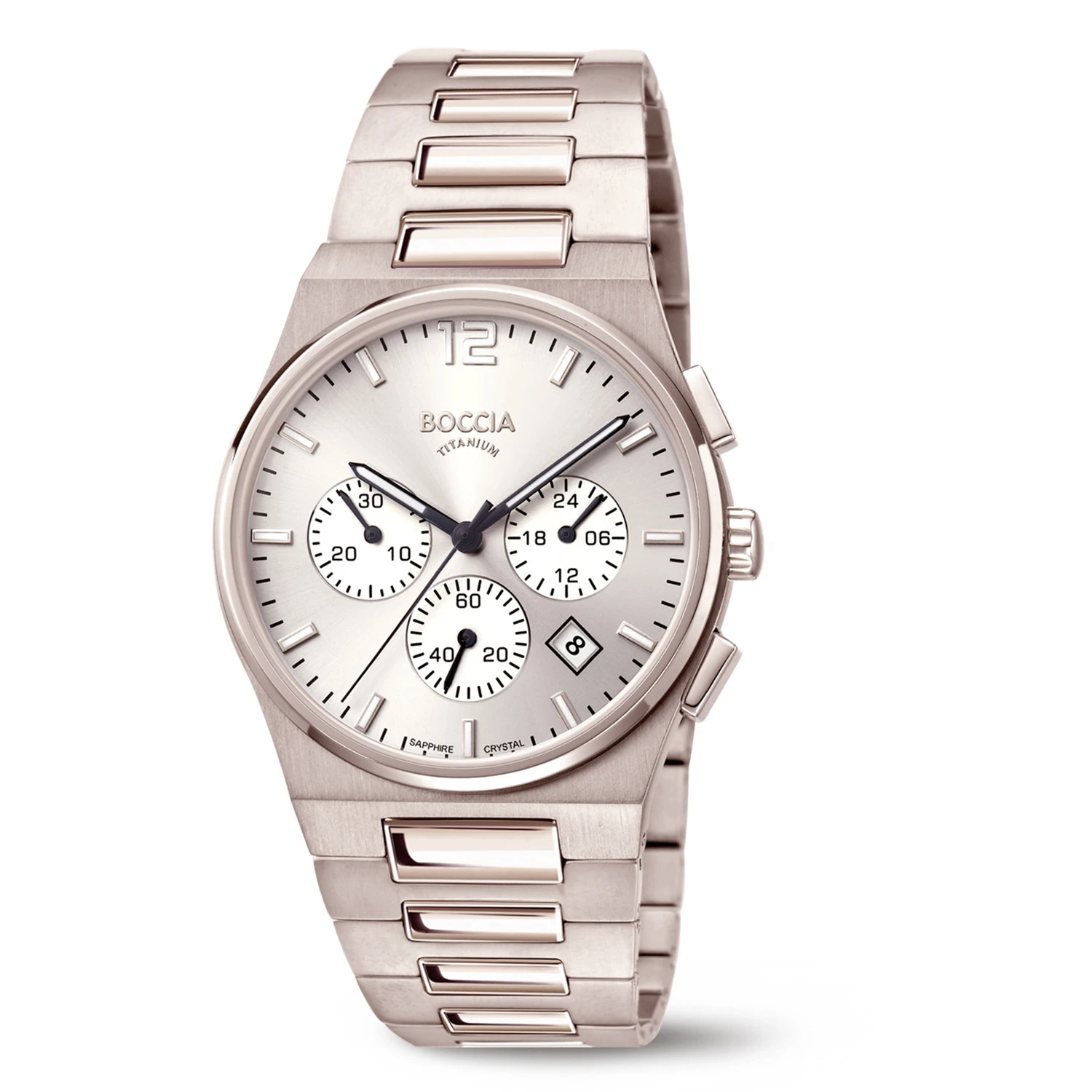 Boccia Titanium Heren Horloge Chrono 3741-01 Boccia Titanium Heren Horloge Chrono 3741-01