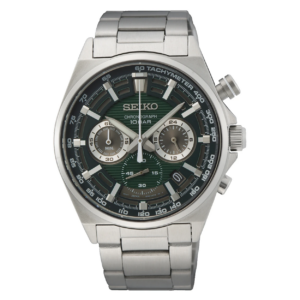 Seiko heren horloge SSB405P1 10 atm waterdicht 3 jaar garantie