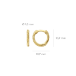 0.585 Blush Oorringen 7265YGO - Geel Goud
