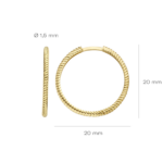 0.585 Blush Oorringen 7287YGO - Geel Goud