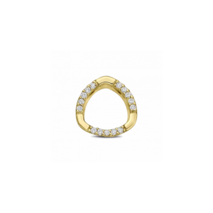 0.585 Geelgouden Briljant Hanger Fresia 0.07 crt