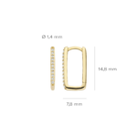 Blush oorbellen 7318YZI