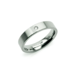 Boccia Titanium 0121-04 bezet met 0.03ct briljant
