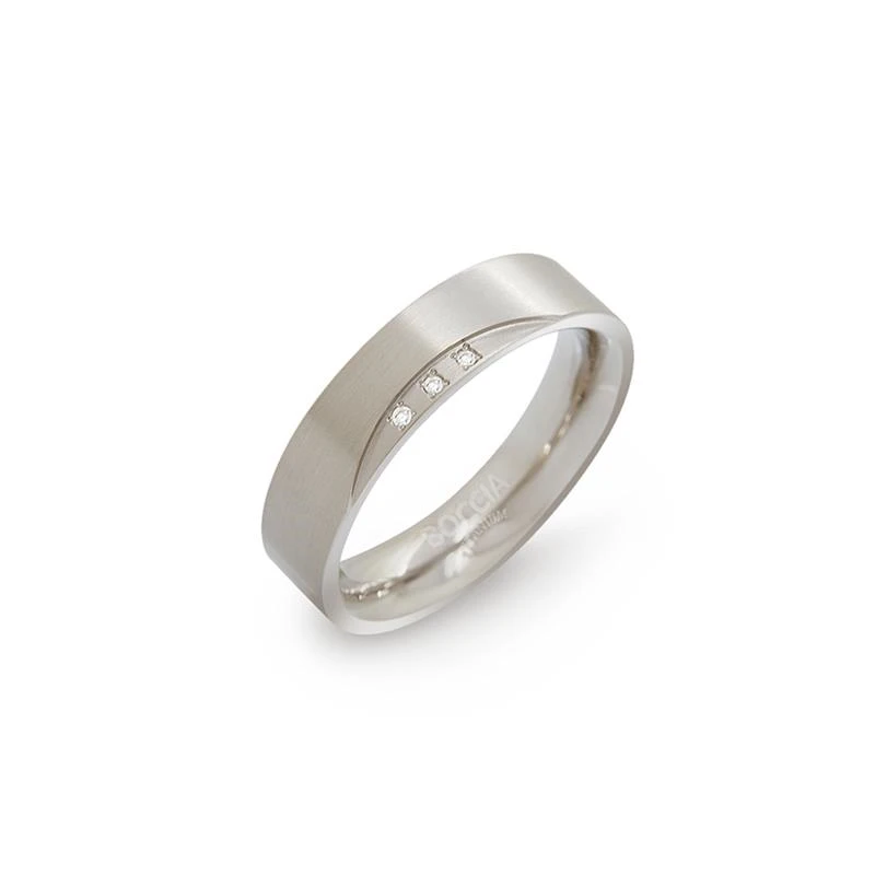 Boccia Titanium ring 0138-02 Dames Ring maat 55 0.015ct birljant Boccia Titanium ring 0138-02 Dames Ring maat 55 0.015ct birljant