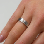 Boccia Titanium ring 0138-02 Dames Ring maat 55 0.015ct birljant